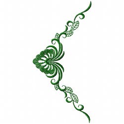 Flowers And Tree Embroidery Design 2